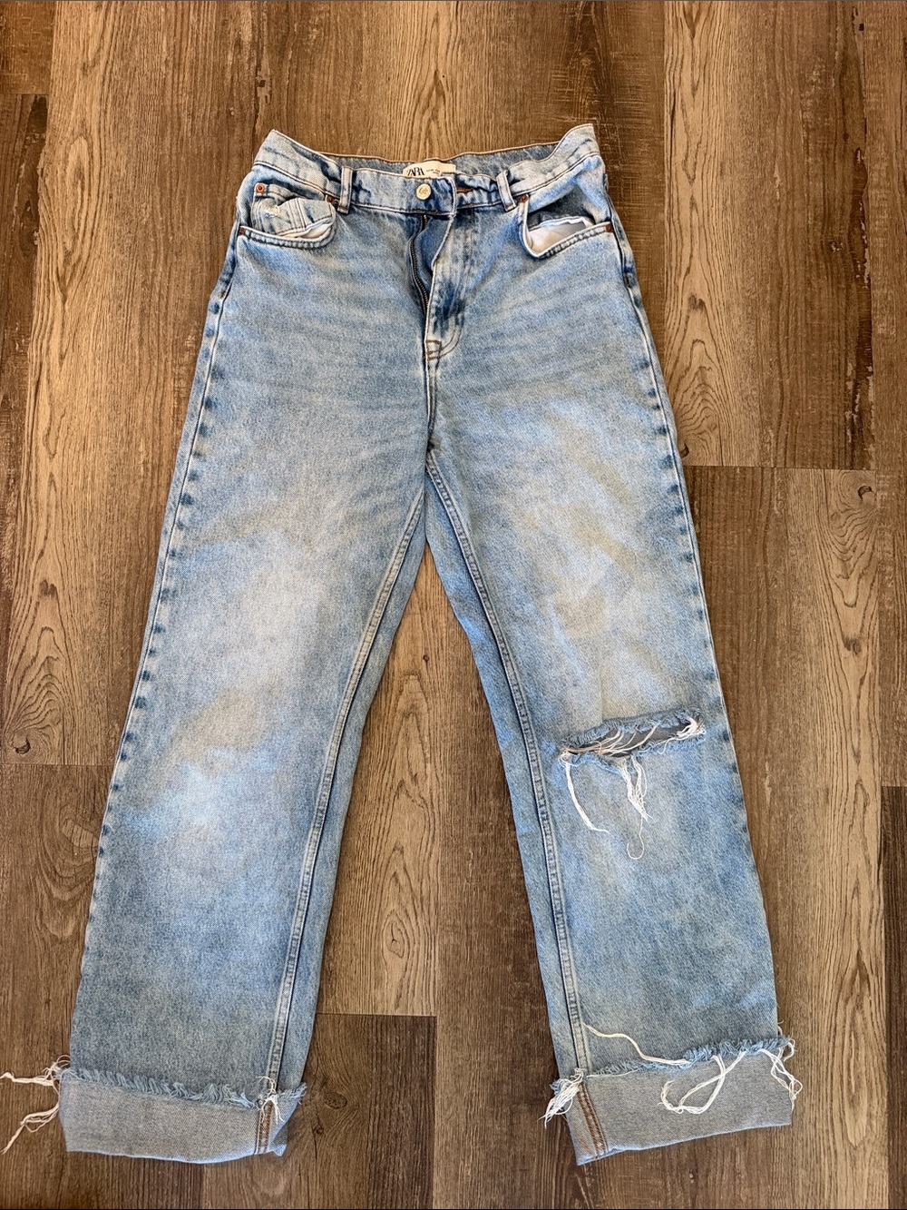 Zara wide Leg Jeans in Blue